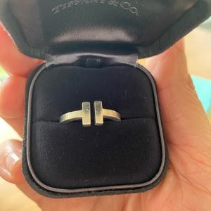 Tiffany and Co. sterling silver square ring